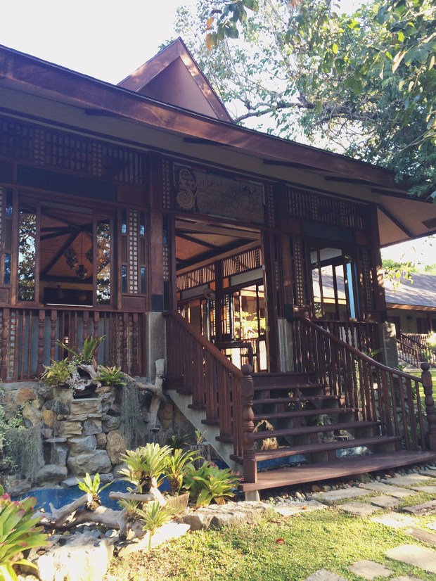 The hotel's restaurant and swimming pool