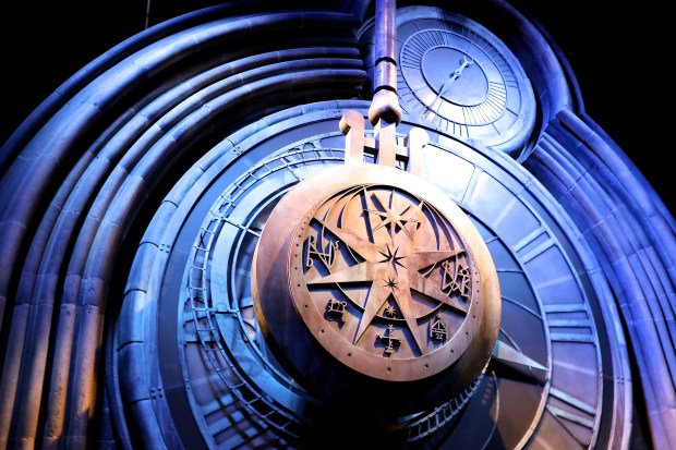 This massive moving clock